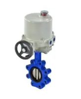Затвор дисковый поворотный DN.ru WBV1631N-2W-Fb-H Ду125 Ру16 LUG корпус - чугун QT450, диск - нержавеющая сталь 304, уплотнение - NBR, межфланцевый, с электроприводом ГЗ-ОФ-120/7М 220В