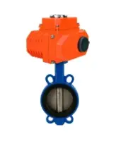 Затвор дисковый поворотный DN.ru WBV1413E-2W-Fb-H Ду100 Ру16, корпус -чугун GGG50, диск - чугун GGG40, уплотнение - EPDM, с электроприводом DN.ru QT-N-010EM-O1-220VAC-У1 220В HARK