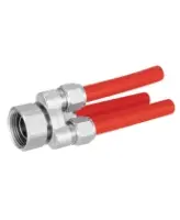 Переходник с компрессионным соединением DN.ru PKS-10-3 3/4″ Дн10 Ру10, выводов - 3, для труб PEX, PERT, корпус - латунь HPb57-3, уплотнение - EPDM
