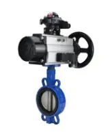 Затвор дисковый поворотный DN.ru WBV1132N-2W-Fb-H Ду125 Ру16, корпус - чугун GG25, диск - нержавеющая сталь 316L, уплотнение - NBR, с пневмоприводом DN.ru PA-DA-105-1 двойного действия, пневмораспределителем 4M310-08 AC220V, БКВ APL-210N