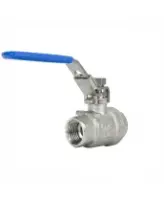 Кран шаровой DN.ru BV3232P(2pc)-FP-T-H Ду15 Ру140 полнопроходной двухходовой, нержавеющая сталь 316, внутренняя резьба, уплотнение - PTFE, ручка-рычаг