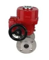 Кран шаровой DN.ru BV3232P(2pc)-FP-F-ISO-H Ду100 Ру16 полнопроходной двухходовой, нержавеющая сталь, фланцевый, уплотнение - PTFE, с 1/4-оборотным электроприводом DN.ru QT-EX-020M-O2-220VAC-У1