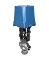 Клапан регулирующий DN.ru VRg1-31M-PED-T 1 1/2″ Ду40 Ру25 двухходовой, односедельный, резьбовой, корпус - нержавеющая сталь AISI304, уплотнение - металл с электроприводом XCK220-1500 AC220V