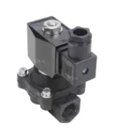 Клапан электромагнитный DN.ru VS541-ET-NC-220VAC 1 1/2″ Ду40 Ру6, соленоидный двухходовой, резьбовой, корпус - полиамид PA66, уплотнение - EPDM, нормально-закрытый, прямого действия, катушка - 220В AC