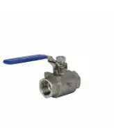 Кран шаровой DN.ru BV3232P(2pc)-FP-T-H Ду25 Ру140 полнопроходной двухходовой, нержавеющая сталь 316, внутренняя резьба, уплотнение - PTFE, ручка-рычаг
