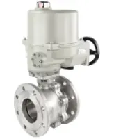 Кран шаровой DN.ru BV3232P(2pc)-FP-F-ISO-H Ду65 Ру16 полнопроходной двухходовой, нержавеющая сталь 316, фланцевый, уплотнение - PTFE, с электроприводом ГЗ-ОФ-110/11М 220В