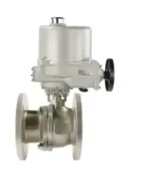 Кран шаровой DN.ru BV3232P(2pc)-FP-F-ISO-H Ду50 Ру40 полнопроходной двухходовой, нержавеющая сталь 316, фланцевый, уплотнение - PTFE, с электроприводом ГЗ-ОФВ-70/5,5М 24В