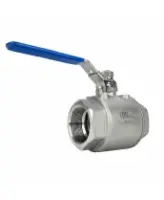 Кран шаровой DN.ru BV3232P(2pc)-FP-T-H Ду50 Ру140 полнопроходной двухходовой, нержавеющая сталь 316, внутренняя резьба, уплотнение - PTFE, ручка-рычаг