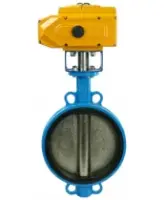 Затвор дисковый поворотный DN.ru WBV1413E-2W-Fb-H Ду200 Ру16, корпус - чугун GGG50, диск - чугун GGG40, уплотнение - EPDM, с электроприводом DN.ru QT-N-030EM-A1-220VAC-У1 220В (4-20мА) HARK