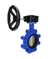 Затвор дисковый поворотный DN.ru WBV1631E-2W-Fb-H Ду125 Ру16 LUG межфланцевый, корпус - чугун QT450, диск - нержавеющая сталь AISI 304, уплотнение - EPDM, с редуктором HAM RQN1-180Z-T40