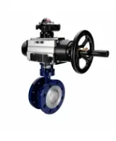 Затвор дисковый поворотный с тройным эксцентриситетом DN.ru WBV3EX-3431M-1W-F-ISO Ду100 Ру25, корпус - угл. сталь WCB, диск - нержавеющая сталь 304, уплотнение - METAL, с пневмоприводом PA-DA-105-1, пневмораспределителем 4M310-08 AC220V и БКВ APL-210N