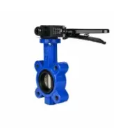 Затвор дисковый поворотный DN.ru WBV1616E-2W-Fb-H Ду100 Ру16 LUG межфланцевый, корпус - чугун QT450, диск - чугун QT450, уплотнение - EPDM, с рукояткой и двумя концевыми датчиками LS-103 250В