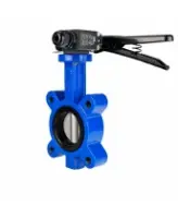 Затвор дисковый поворотный DN.ru WBV1631E-2W-Fb-H Ду125 Ру16 LUG межфланцевый, корпус - чугун QT450, диск - нержавеющая сталь AISI 304, уплотнение - EPDM, с рукояткой и двумя концевыми датчиками LS-103 250В