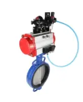 Затвор дисковый поворотный DN.ru WBV1132N-2W-Fb-H Ду200 Ру16, корпус - чугун GG25, диск - нержавеющая сталь 316L, уплотнение - NBR, с пневмоприводом PA-SA-160, пневмораспределителем 4M310-08 AC220V, БКВ APL-210N, БПВ AFC2000