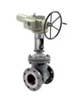 Задвижка клиновая 30с941нж DN.ru GVWR2121M-2W-F-ОСТ Ду300 Ру16 GAIR фланцевая, корпус - сталь 25Л, материал клина - сталь 25Л, уплотнение - металл, с ОСТ-фланцем, с электроприводом ГЗ-В.600/24 380В