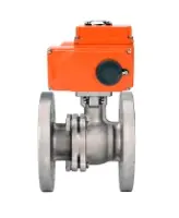 Кран шаровой DN.ru BV3232P(2pc)-FP-F-ISO-H WDVF Ду65 Ру16 полнопроходной, фланцевый, корпус - нержавеющая сталь 316, уплотнение - PTFE, с электроприводом QT-N-008EM-O1-24VDC-У1 HARK