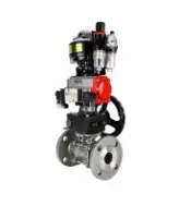 Кран шаровой DN.ru BV3131P(3pc)-FP-F-ISO-H Ду100 Ру16 полнопроходной, фланцевый, корпус - нерж.сталь 304, PTFE, 22х22, WDVF, с пн.приводом PA-DA-105, пн.распределителем 4M320-08 AC220V, БКВ APL-510N EX, ручным дублером MON3-700-T38-ISO и БПВ AFC2000