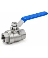 Кран шаровой DN.ru 3/4″ Ду20 Ру63 ZGY корпус - нержавеющая сталь CF8/AiSI 304, полнопроходной, резьбовой, уплотнение - PTFE, с рукояткой (BV3131P(2pc)-FP-T-H)