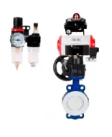 Затвор дисковый поворотный DN.ru WBV3434Pf-2W-Fb-R Ду250 Ру16 корпус - углеродистая сталь WCB, диск - углеродистая сталь WCB, футерованный PTFE, уплотнение - PTFE, с PA-DA-130, 4M310-08 AC220V, APL-410N EX, MON3-700-T38-ISO и AFC2000