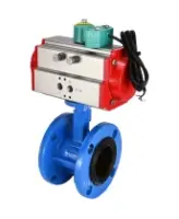 Затвор дисковый поворотный DN.ru WBV1331E-2W-F-H Ду50 Ру16 корпус - чугун GGG40, диск - нержавеющая сталь 304, уплотнение - EPDM, с пневмоприводом PA-DA-105 и магнитным переключателем ALS200D