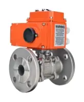 Кран шаровой DN.ru BV3131P(3pc)-FP-F-ISO-H Ду100 Ру16 полнопроходной трехсоставной, фланцевый, нержавеющая сталь 304, уплотнение - PTFE, 22х22, F10, WDVF, с электроприводом четвертьоборотным DN.ru QT-N-020EM-O1-220VAC -У1 HARK