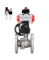 Кран шаровой DN.ru BV3232P(2pc)-FP-F-ISO-H WDVF Ду65 Ру16 полнопроходной, фланцевый, нержавеющая сталь 316, PTFE, с пневмоприводом PA-DA-083, пневмораспределителем 4M310-08 AC220V, БКВ APL-410N EX, БПВ AFC2000 и ручным дублером MON2-450-T28-ISO