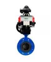 Затвор дисковый поворотный DN.ru WBV1331E-2W-F-H Ду200 Ру16 фланцевый, чугун GGG40, нержавеющая сталь 304, EPDM, с пневмоприводом DN.ru PA-DA-140, пневмораспределителем DN.ru 4V320-08 AC220V, БКВ DN.ru APL-210N и ручным дублером DN.ru MON4-1200-T54-ISO