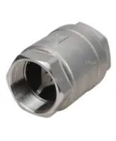 Клапан обратный DN.ru VCS3232P-T 2 1/2″ Ду65 Ру40 резьбовой, пружинный, корпус - нержавеющая сталь 316, диск - нержавеющая сталь 316, уплотнение - металл