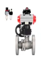 Кран шаровой DN.ru BV3232P(2pc)-FP-F-ISO-H WDVF Ду65 Ру16 полнопроходной, фланцевый, нержавеющая сталь 316, PTFE, с пневмоприводом PA-DA-083, пневмораспределителем 4M320-08 AC220V, БКВ APL-410N EX, БПВ AFC2000 и ручным дублером MON2-450-T28-ISO