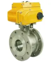 Кран шаровой DN.ru BV3232P-FP-Fb-ISO-H Ду65 Ру16 корпус - сталь 316, уплотнение - PTFE, полнопроходной, межфланцевый, с электроприводом DN.ru QT-N-008EM-O1-220VAC-У1