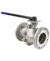 Кран шаровой DN.ru BV3232P(2pc)-FP-F-ISO-H Ду125 Ру16, корпус - нержавеющая сталь 316, уплотнение - PTFE, полнопроходной фланцевый с ISO-фланцем и рукояткой, 24х24, F10/F12