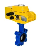 Затвор дисковый поворотный DN.ru WBV1616E-2W-Fb-H Ду50 Ру16 LUG межфланцевый, корпус - чугун QT450, диск - чугун QT450, уплотнение - EPDM, с электроприводом QT-N-005EM-A1-220VAC-У1 DAR с датчиком обратной связи и входным управл.сигналом 4-20мА