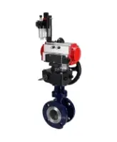 Затвор дисковый поворотный с тройным эксцентриситетом DN.ru WBV3EX-3431M-1W-F-ISO Ду150 Ру25, корпус - сталь WCB, диск - сталь 304, уплотнение - METAL, с пн.прив PA-DA-160, пн.расп 4M310-08 AC220V, БПВ AFC2000 и ручным дублером MON4-1200-T54-ISO