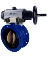Затвор дисковый поворотный DN.ru WBV1331E-2W-F-H Ду50 Ру16, корпус - чугун GGG40, диск - нержавеющая сталь 304, уплотнение - EPDM, с пневмоприводом PA-DA-105-1 и пневмораспределителем 4M320-08 AC220V