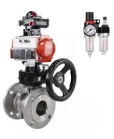Кран шаровой DN.ru BV3232P(2pc)-FP-F-ISO-H Ду80 Ру16 фланцевый, полнопроходной, 2-составной, корпус - нерж.сталь SS316, уплотнение PTFE, пн.привод PA-DA-083 пн.распределитель 4M310-08 AC220V ручной дублер MON2-450-T28-ISO БПВ AFC2000 БКВ APL-510N-EX