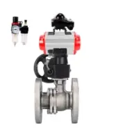 Кран шаровой DN.ru BV3232P(2pc)-FP-F-ISO-H WDVF Ду65 Ру16 полнопроходной, фланцевый, нержавеющая сталь 316, PTFE, с пневмоприводом PA-DA-083, пневмораспределителем 4M310-08 AC220V, БКВ APL-210N, БПВ AFC2000 и ручным дублером MON2-450-T28-ISO