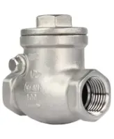 Клапан обратный DN.ru VC3232P-T 1/2″ Ду15 Ру16 муфтовый, поворотный, корпус - нержавеющая сталь, диск - нержавеющая сталь, уплотнение - PTFE