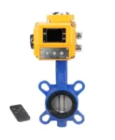 Затвор дисковый поворотный DN.ru WBV1432E-2W-Fb-H Ду100 Ру16, корпус - чугун GGG50, диск - нержавеющая сталь 316L, уплотнение - EPDM, с электроприводом DN.ru QT-N-010EM-B1-220VAC-У1 220В (0-10В) HARK