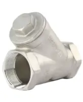 Фильтр сетчатый Dn.ru FMY3232P-T 1 1/2″ Ду40 Ру16, Y-образный, корпус - нержавеющая сталь 316, резьбовой