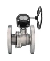 Кран шаровой DN.ru BV3232P(2pc)-FP-F-ISO-H WDVF Ду100 Ру16 полнопроходной, фланцевый, корпус - нержавеющая сталь 316, уплотнение - PTFE, с редуктором DN.ru RDN RQN5-500Z-T30