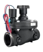 Клапан электромагнитный DN.ru VS1141-NT-NC-24VDC 1 1/2″ Ду40 Ру10 соленоидный двухходовой пилотного действия, корпус - пластик PA66, уплотнение - NBR, внутренняя резьба, нормально закрытый (НЗ), катушка 24В DC