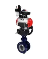Затвор дисковый поворотный с тройным эксцентриситетом DN.ru WBV3EX-3432M-1W-F-ISO Ду65 Ру25 фланцевый, сталь WCB диск - нерж.сталь 316, METAL, пн/привод PA-DA-083 пн.распред. 4M310-08 AC220V БКВ APL-210N, ручным дублером MON2-450-T28-ISO и БПВ AFC2000