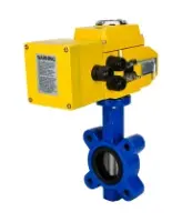 Затвор дисковый поворотный DN.ru WBV1631E-2W-Fb-H Ду100 Ру16 LUG корпус - чугун QT450, диск - нерж.сталь 304, уплотнение - EPDM, с электроприводом 1/4-оборотным QT-N-010EM-A1-220VAC-У1 HARK c датчиком обратн. связи и вход.управл. сигналом 4-20мА HARK