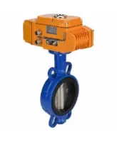 Затвор дисковый поворотный DN.ru WBV1413E-2W-Fb-H Ду100 Ру16, корпус - чугун GGG50, диск - чугун GGG40, уплотнение - EPDM, с электроприводом DN.ru QT-N-010EM-B1-220VAC-У1 220В (0-10В) HARK