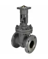 Задвижка клиновая 30с941нж DN.ru GVWR2121M-2W-F-ОСТ Ду80 Ру16 GAIR фланцевая, корпус - сталь 25Л, материал клина - сталь 25Л, уплотнение - металл, с ОСТ-фланцем и голым штоком
