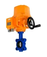 Затвор дисковый поворотный DN.ru WBV1616E-2W-Fb-H Ду100 Ру16 LUG межфланцевый, корпус - чугун QT450, диск - чугун QT450, уплотнение - EPDM, с электроприводом DN.ru QT-EX-010EM-O2-220VAC-У1 220В