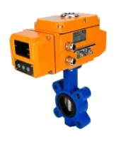 Затвор дисковый поворотный DN.ru WBV1616E-2W-Fb-H Ду100 Ру16 LUG корпус - чугун QT450, диск - чугун QT450, уплотнение - EPDM, межфланцевый, с электроприводом DN.ru QT-N-010EM-B1-220VAC-У1 HARK