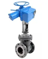 Задвижка клиновая 30с964нж DN.ru GVWR2121M-2W-F-ОСТ Ду300 Ру25 фланцевая, корпус - сталь 25Л, уплотнение - металл, с ОСТ-фланцем и круглым штоком GAIR, с электроприводом ГЗ-В.600/24 380В