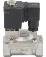 Клапан электромагнитный DN.ru VS431-ET-NC-24VAC 3/4″ Ду20 Ру16 пилотного действия двухходовой, корпус - сталь нержавеющая 304, присоединение - внутренняя резьба, уплотнение - EPDM, нормально-закрытый, катушка - 24В AC