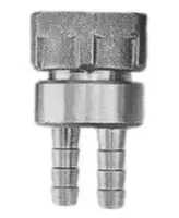 Переходник шланговый DN.ru PCH-10-2 3/4″ Дн10 Ру10, выводов -2, с накидной гайкой и хомутом, внутренняя резьба/штуцер (елочка), корпус - латунь HPb57-3, уплотнение - EPDM